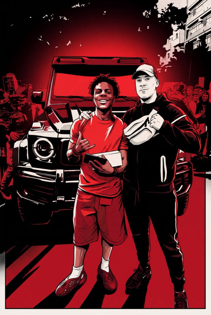 Creators at a street activation